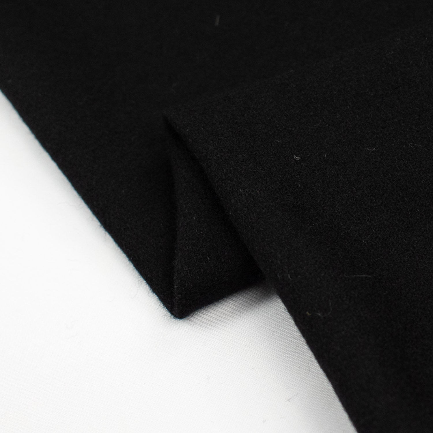 Wool Blend Suiting Medium Weight Black-03