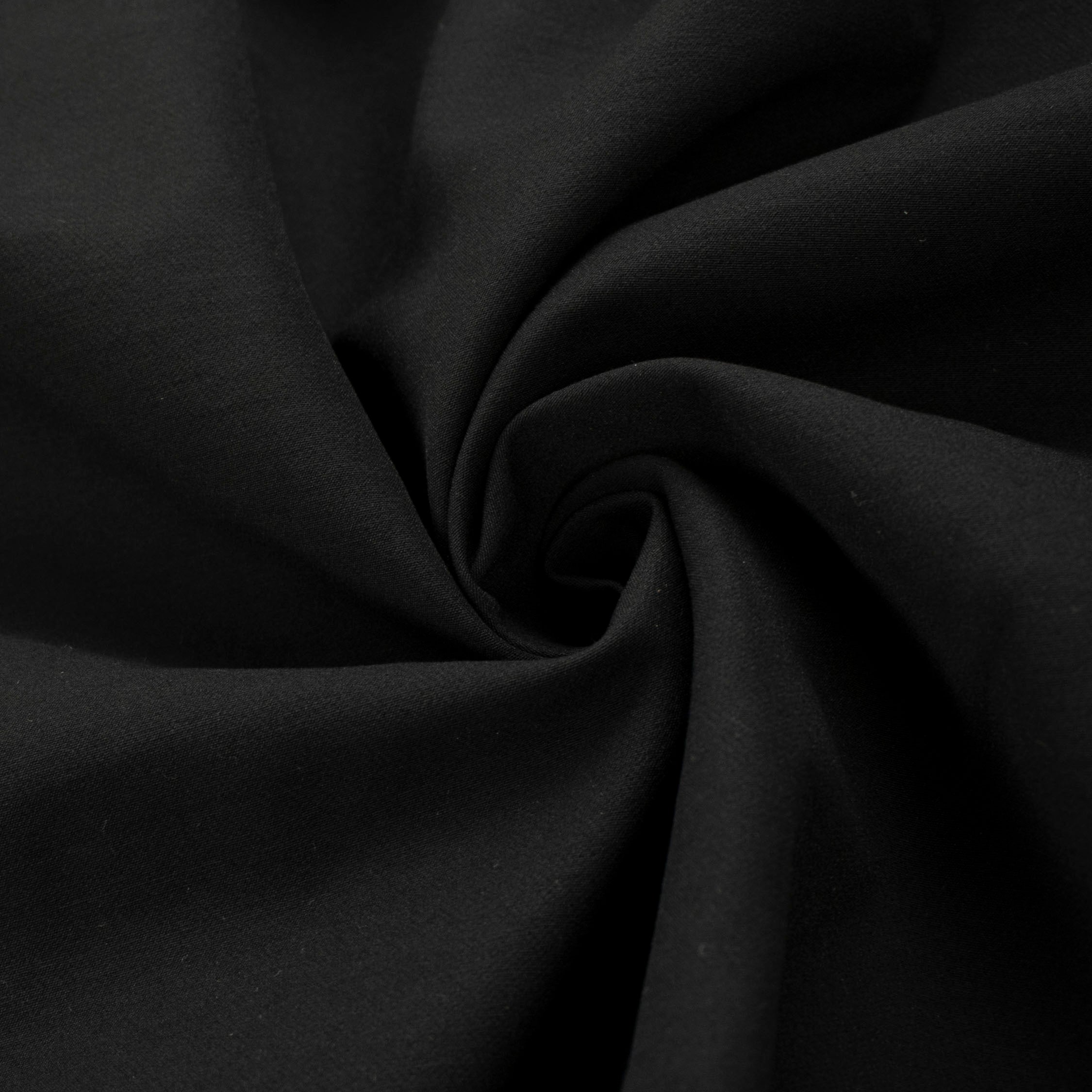 Premium Japanese Stretch Wool Suiting - Black 140cm