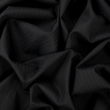 Premium Japanese Wool Summer Suiting - Black Pinstripe