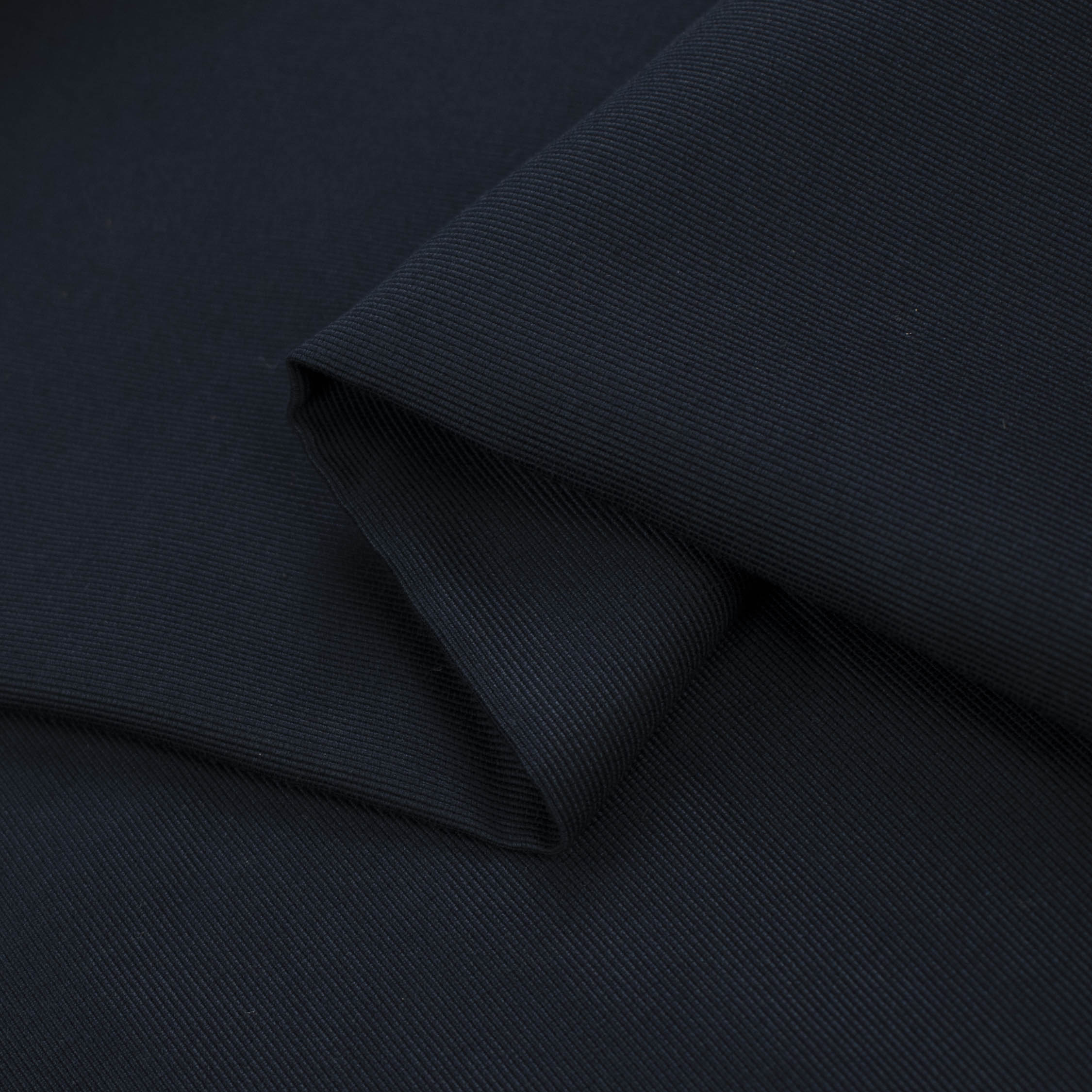 Japanese Cotton Ribbed Twill Suiting - Navy