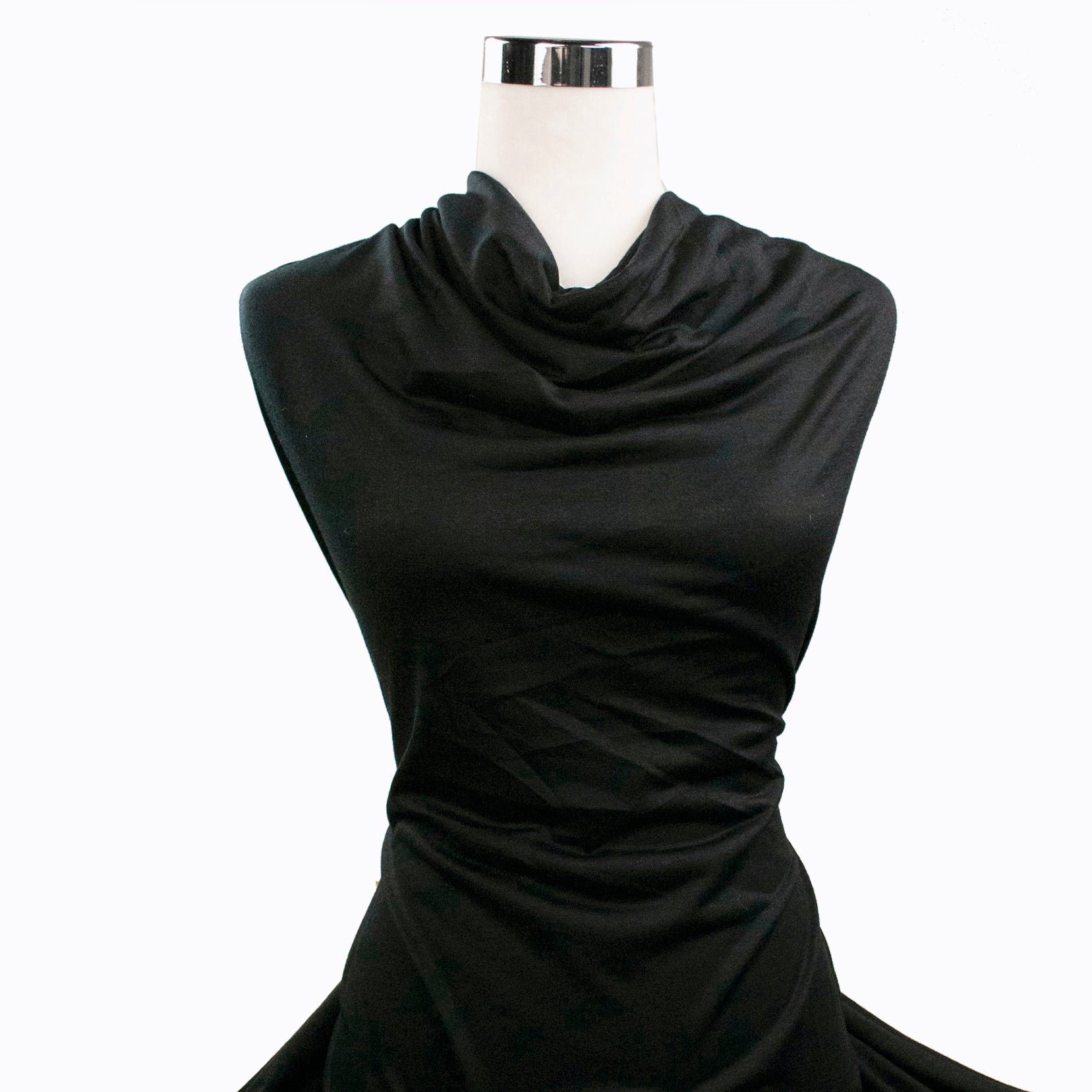 Ultra-Fine Merino Wool Jersey Knit Charcoal