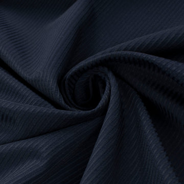 Premium Japanese Wool Blend Summer Suiting - Navy Stripes