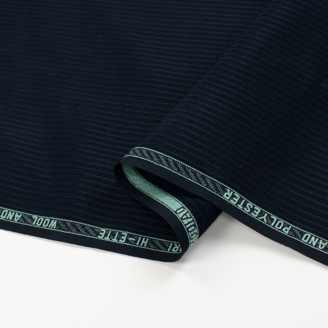 Premium Japanese Wool Blend Summer Suiting - Navy Stripes