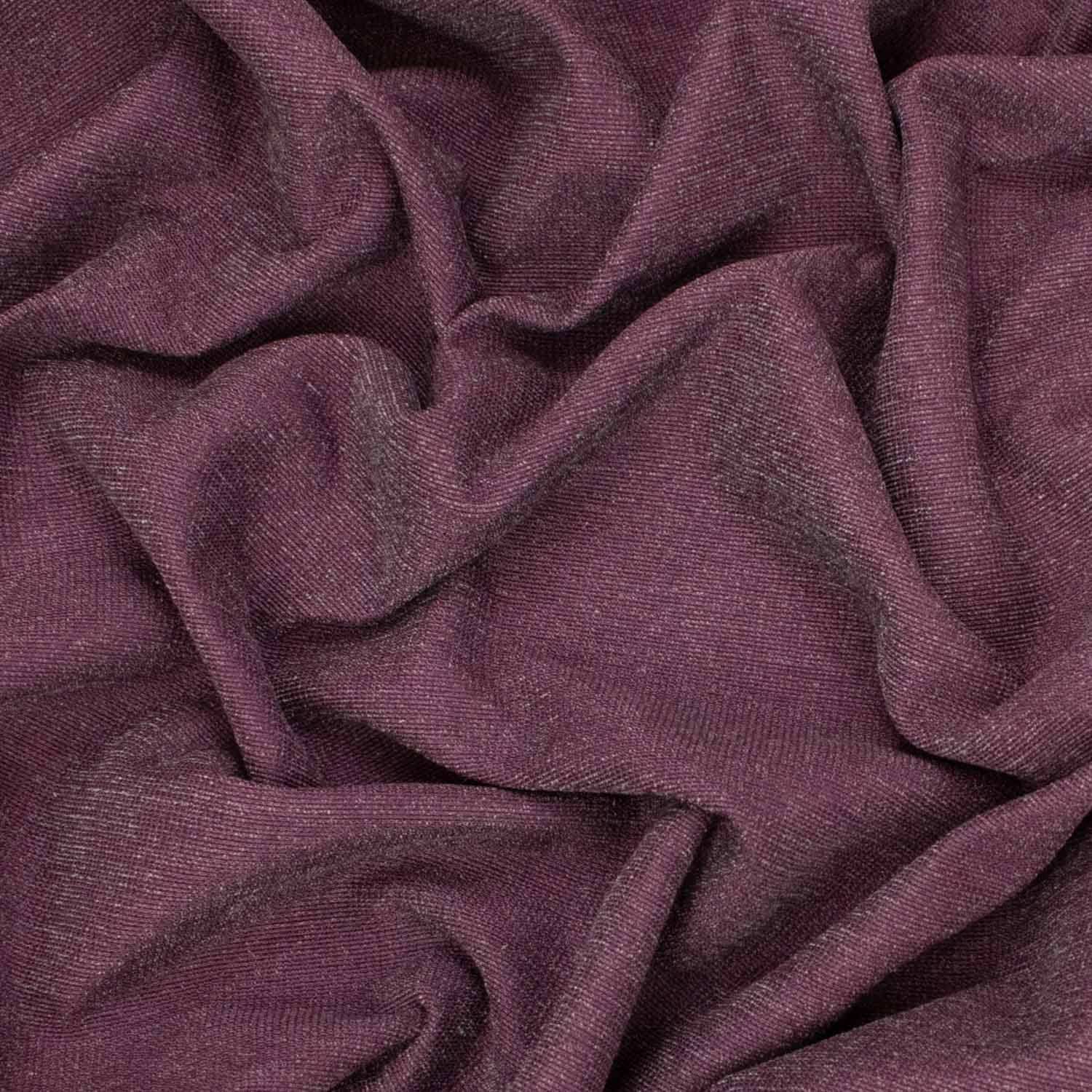 Dark Purple Linen Look Canvas Curtaining/Upholstery