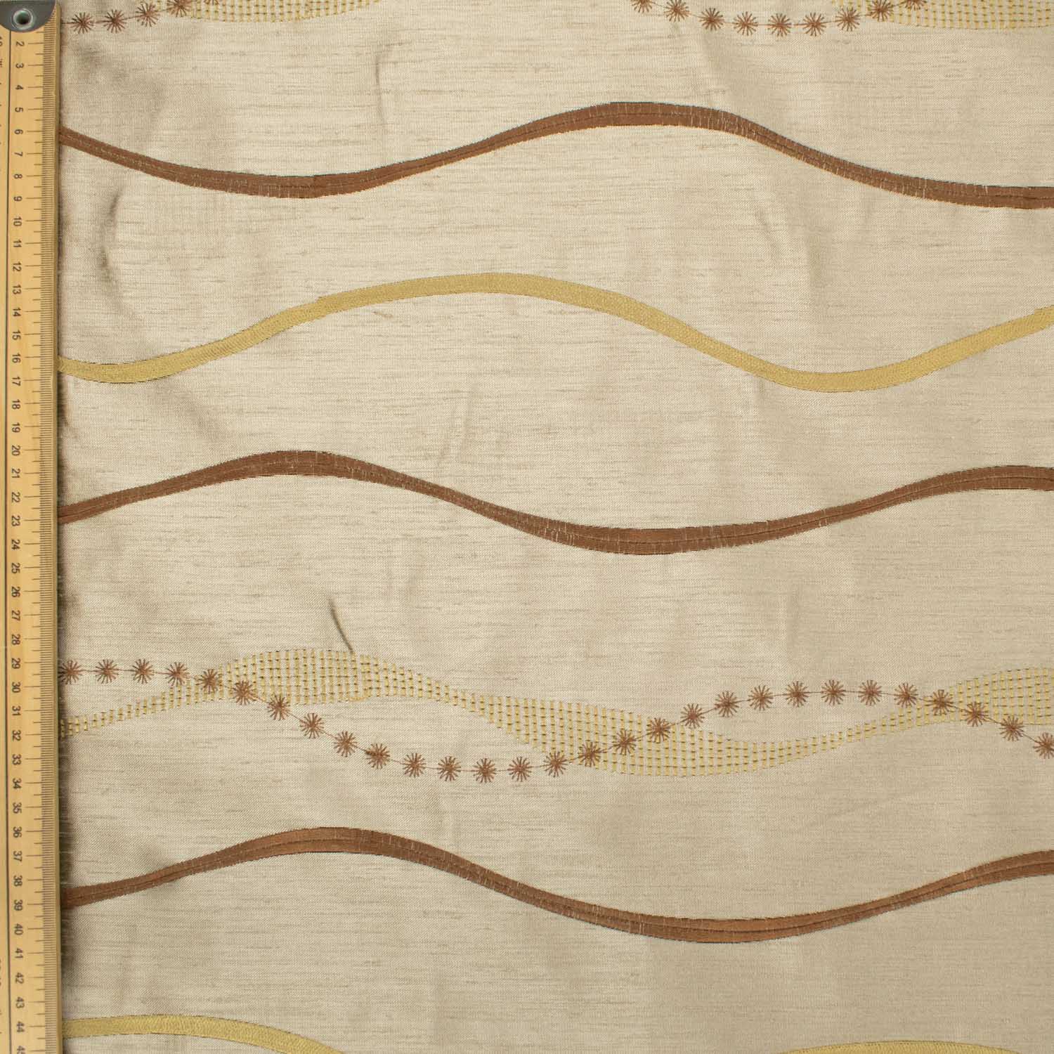 Wave Embroidery Shantung Curtaining/Upholstery
