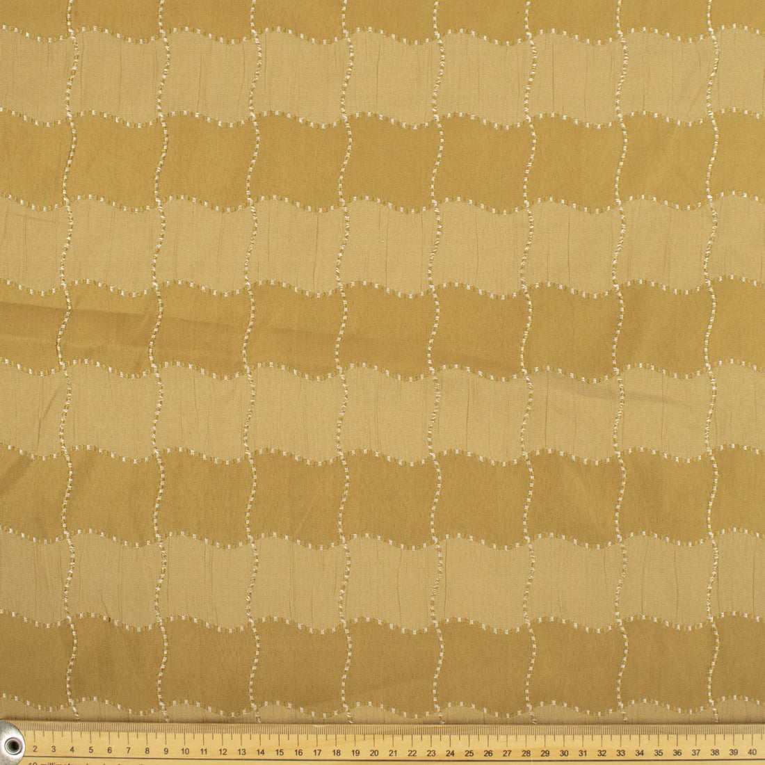 Embroidered Check Taffeta Curtaining/Upholstery Jacquard