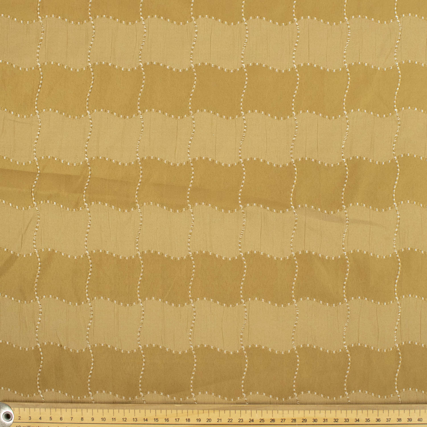 Embroidered Check Taffeta Curtaining/Upholstery Jacquard