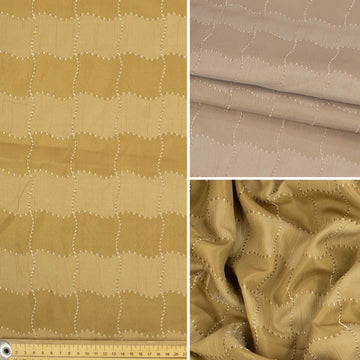 Embroidered Check Taffeta Curtaining/Upholstery Jacquard