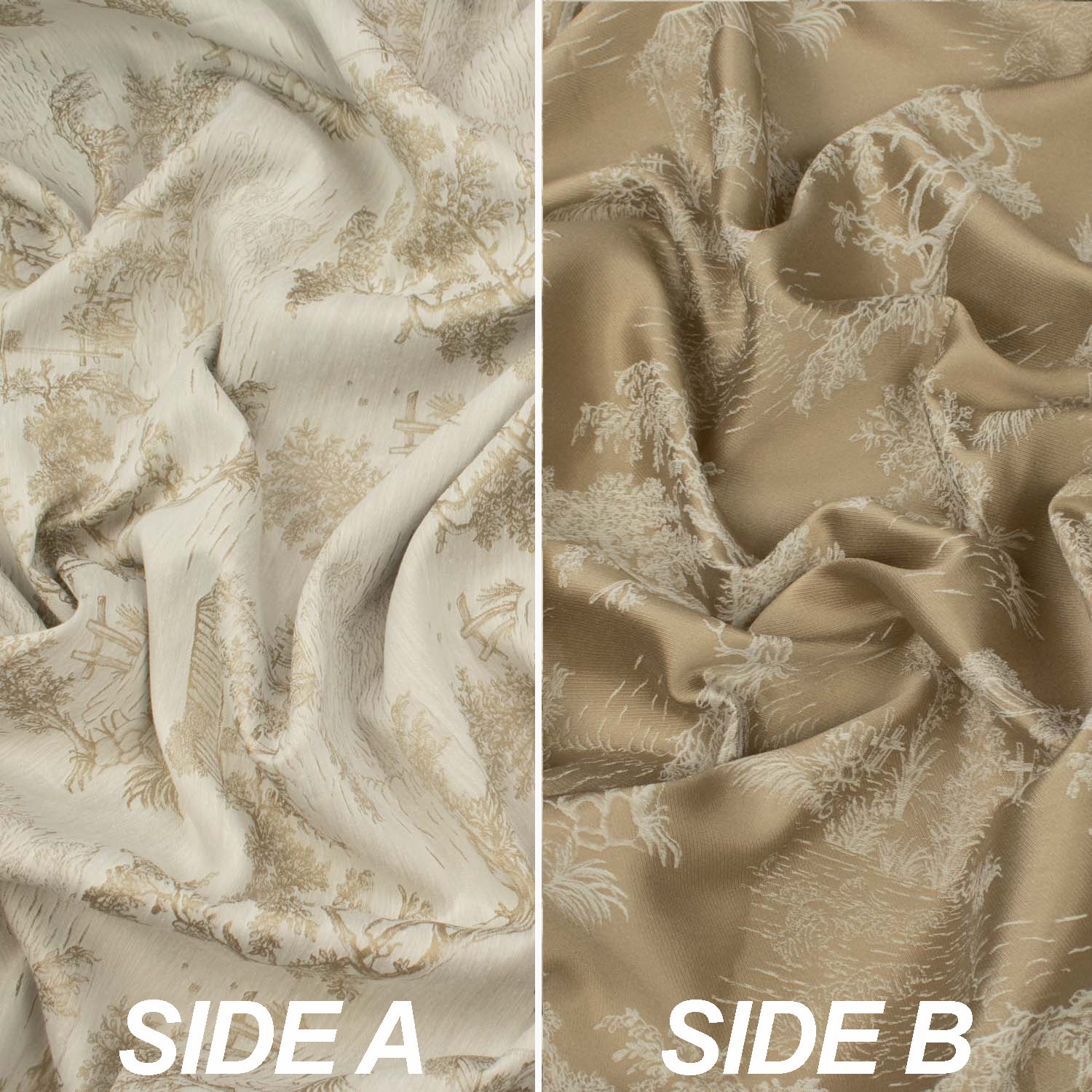 Turkish Curtaining/Upholstery Pastoral Scene Jacquard