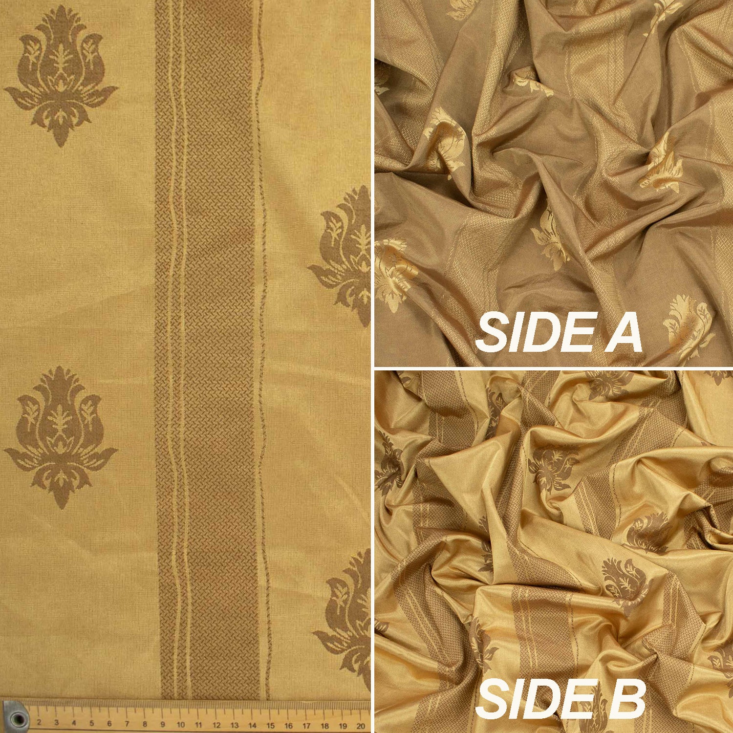 Damask Stripes Jacquard Curtaining/Upholstery 150CM