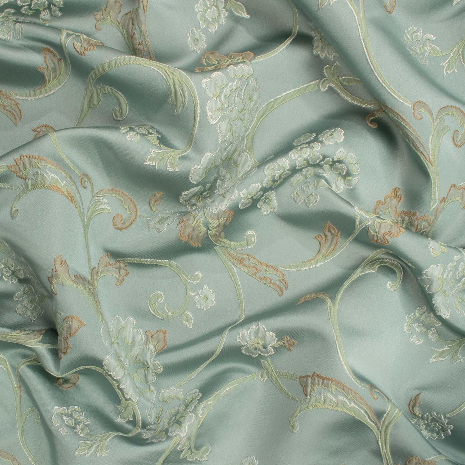 Floral Vines by Verdi - Curtaining/Upholstery Turkish Embroidered Jacquard/Brocade