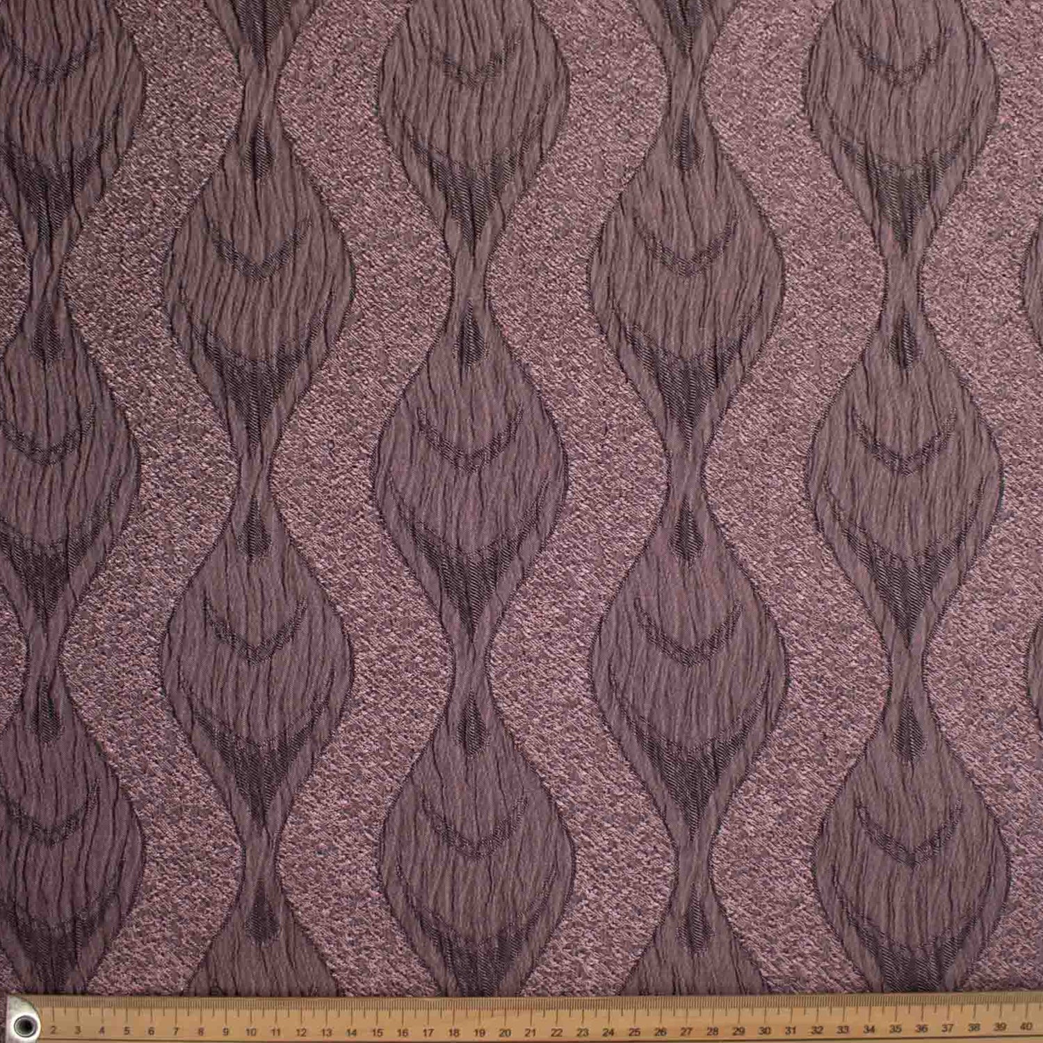 Turkish Curtaining/Upholstery Metallic Vintage Leaves Textured Brocade