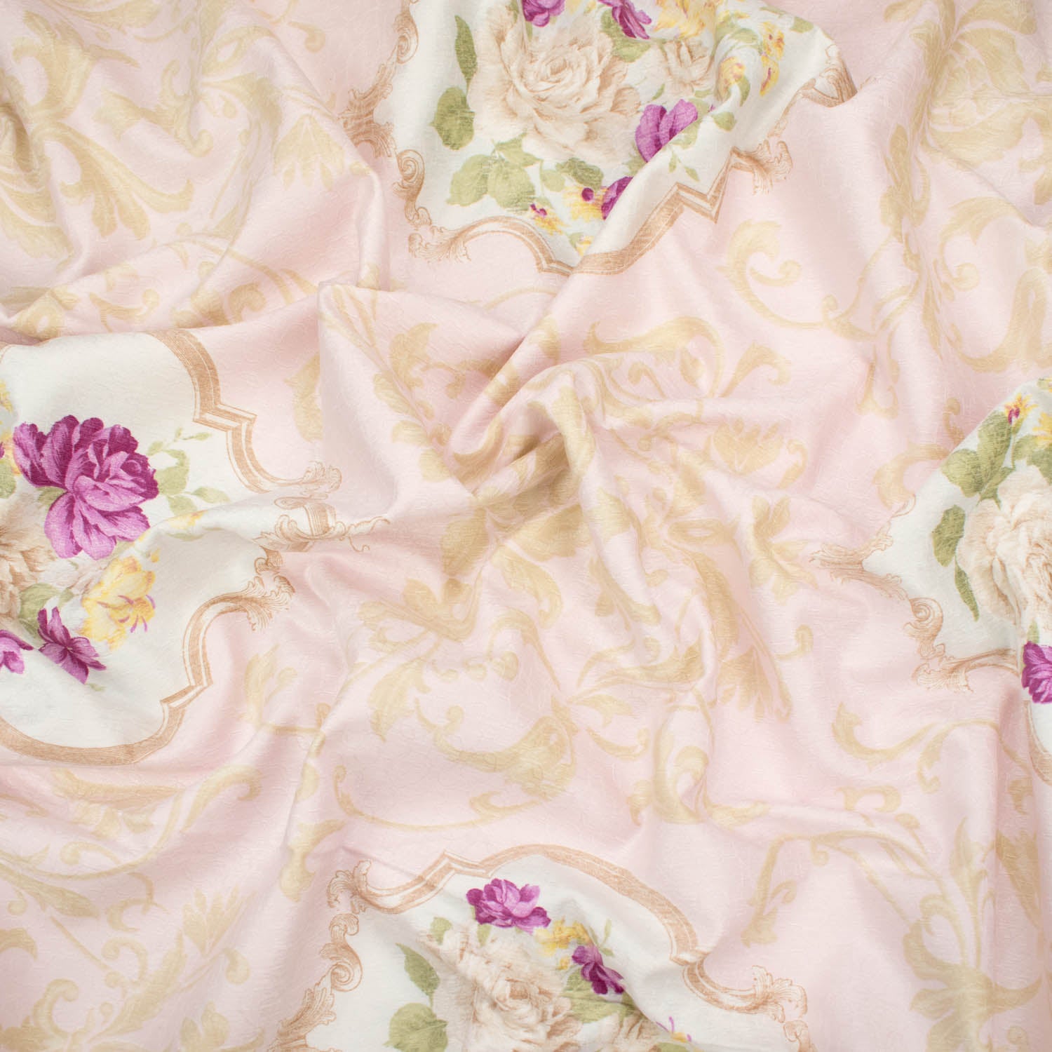 Imperial Collection Vintage Flower Printed Curtaining/Upholstery Fabric