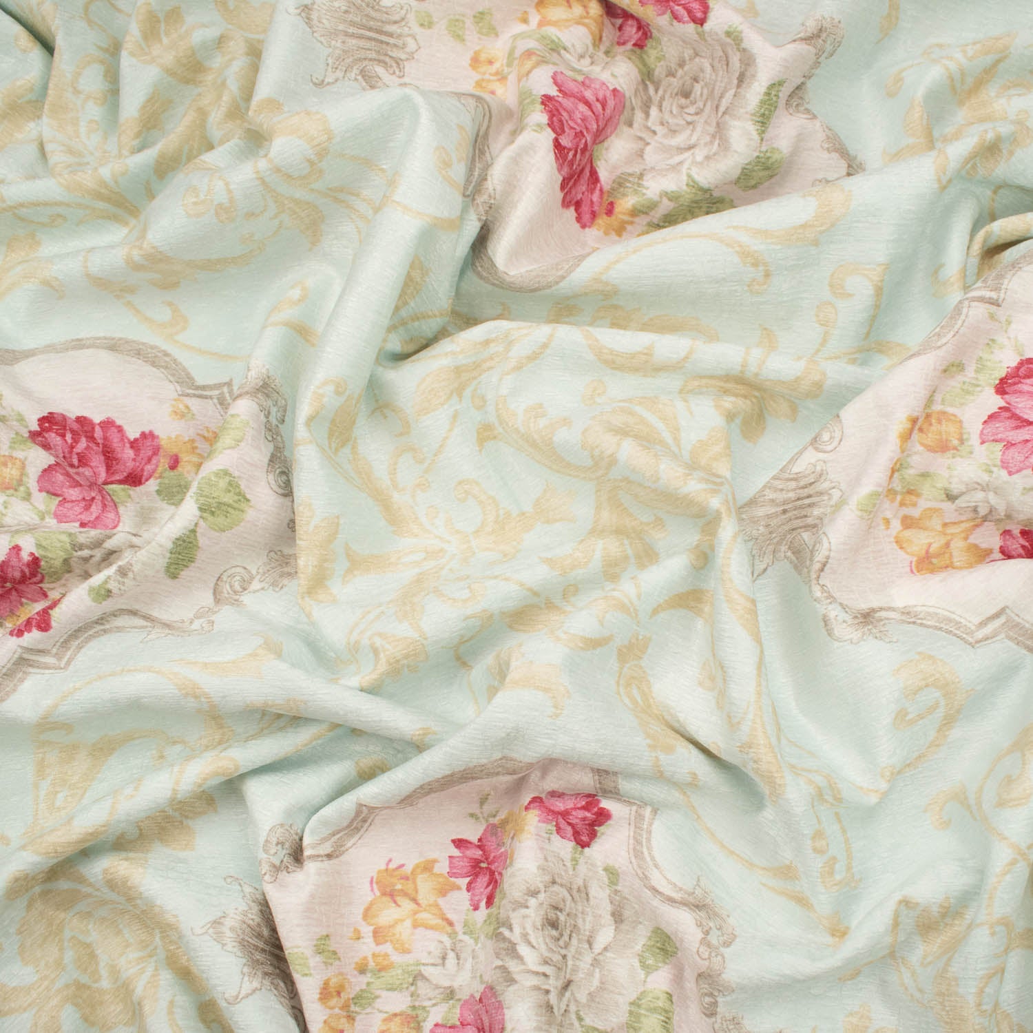 Imperial Collection Vintage Flower Printed Curtaining/Upholstery Fabric