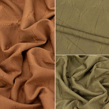 Metallic Textured Crushed Geometric Curtaining/Upholstery