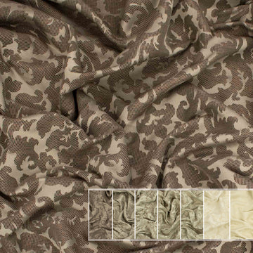 Adagio by Zepel - Curtaining/Upholstery Cream Embossed Jacquard