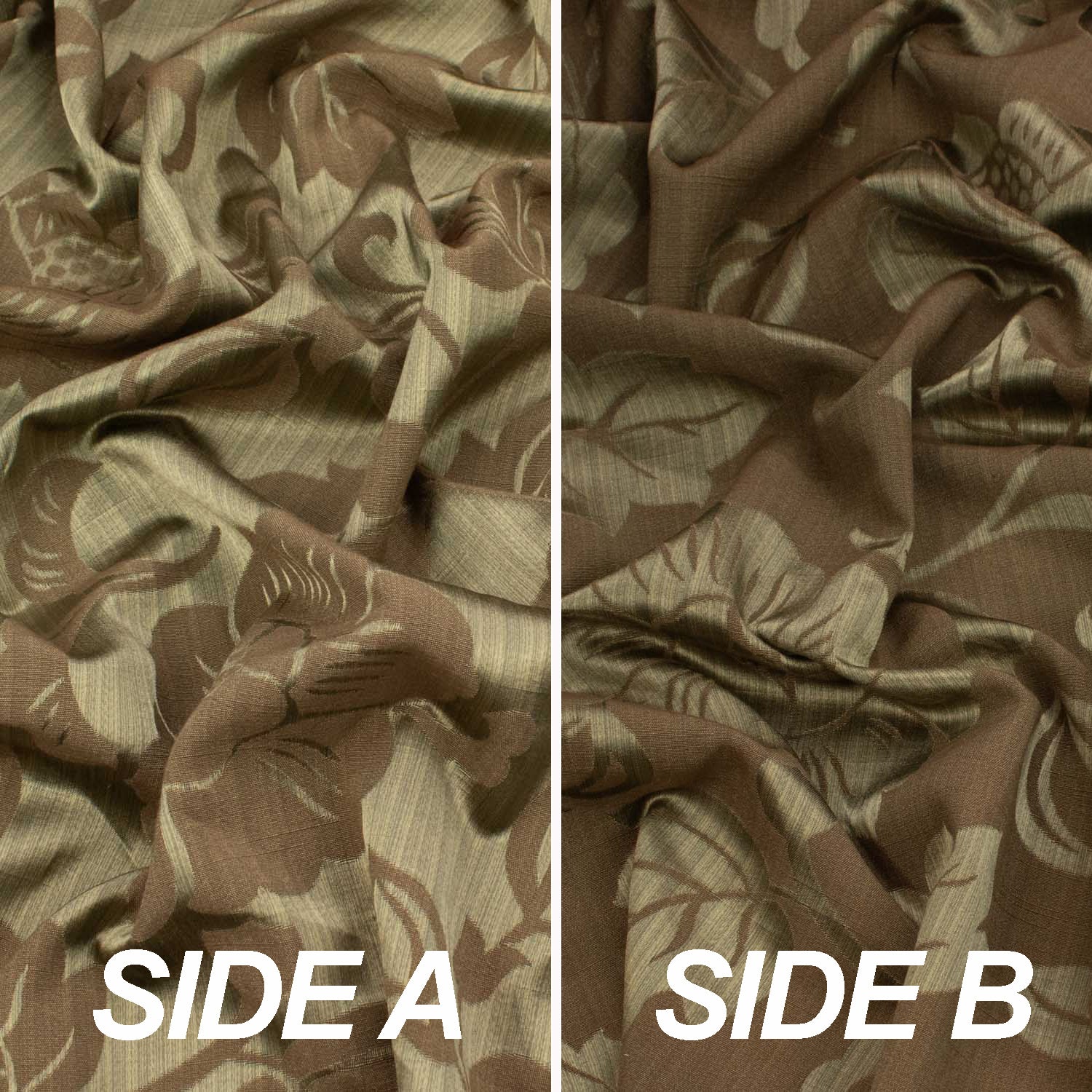 Frienze by Zepel Curtaining/Upholstery Reversible Flower Vines Jacquard