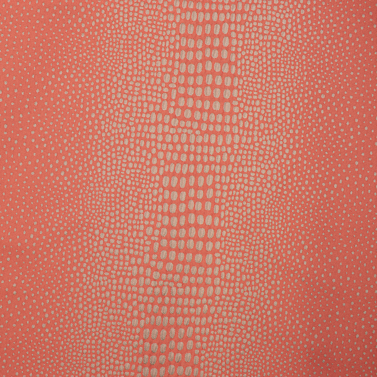 Abstract Animal Spots Suiting/Upholstery Jacquard in Orange