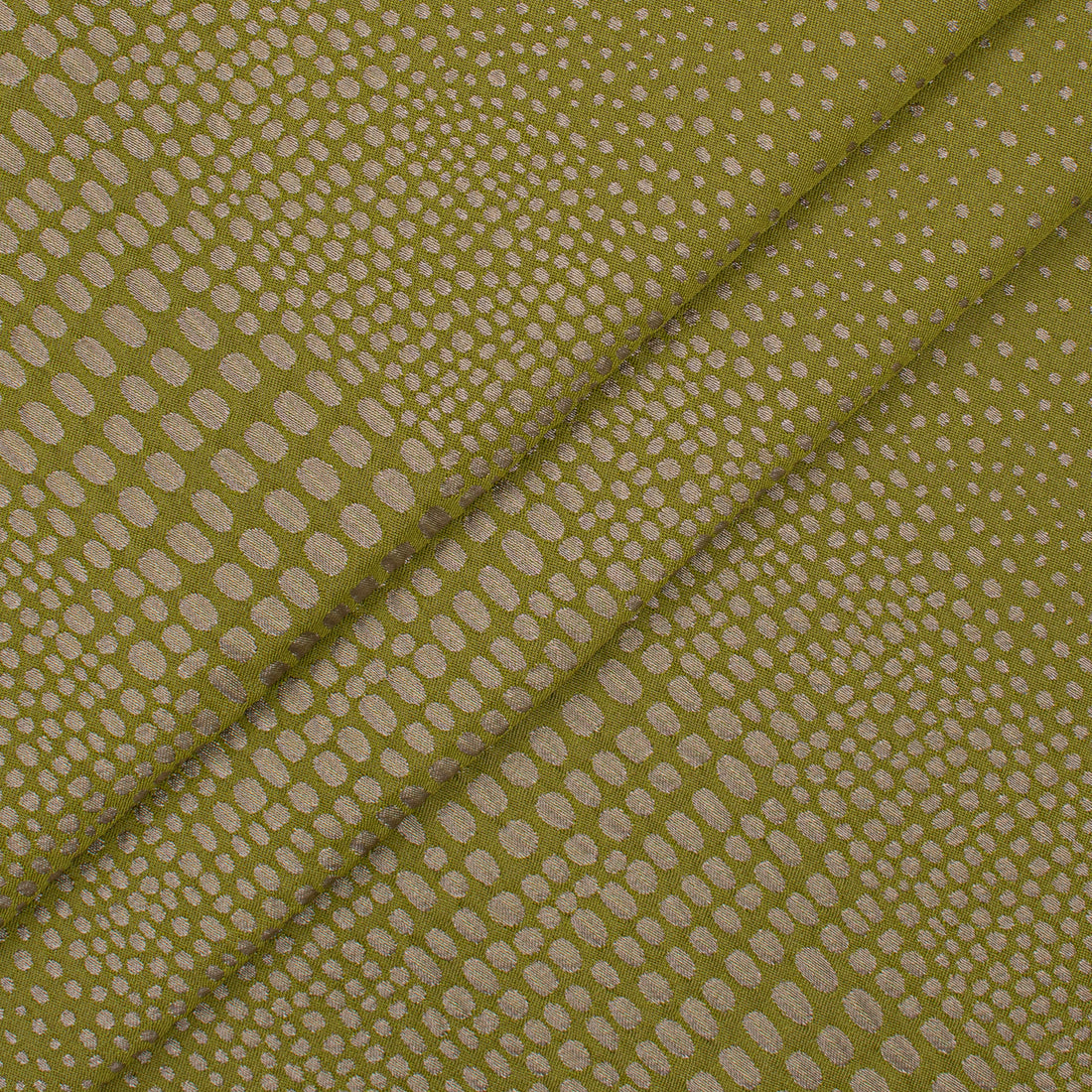 Abstract Animal Spots Suiting/Upholstery Jacquard in Olive