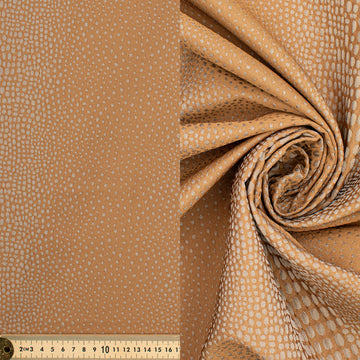 Abstract Animal Spots Suiting/Upholstery Jacquard in Latte