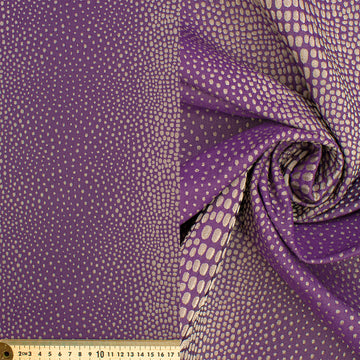 Abstract Animal Spots Suiting/Upholstery Jacquard in Purple