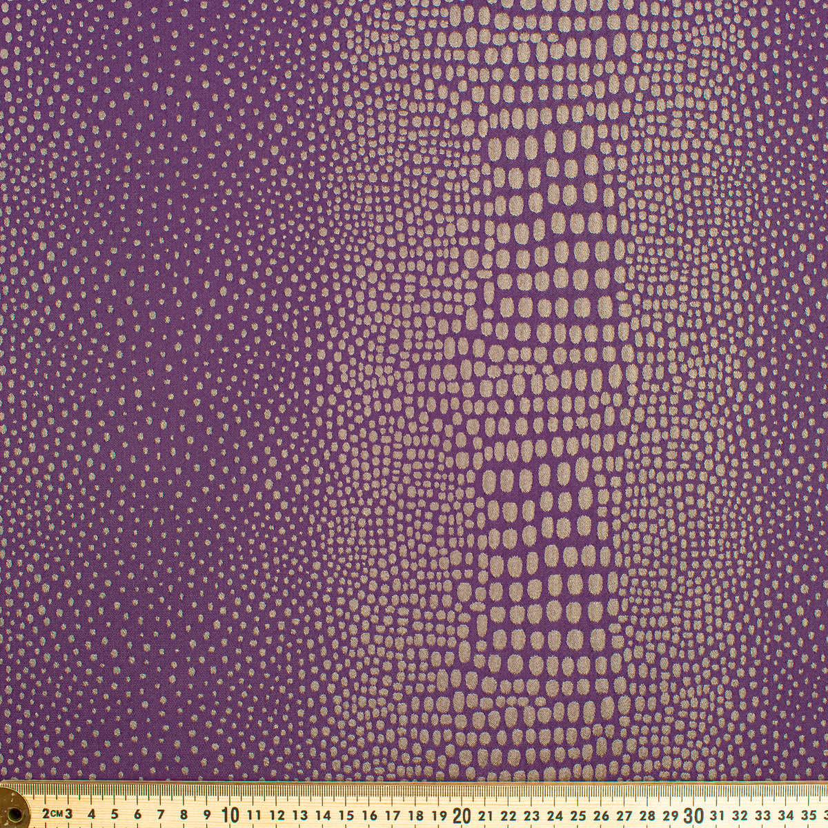 Abstract Animal Spots Suiting/Upholstery Jacquard in Purple