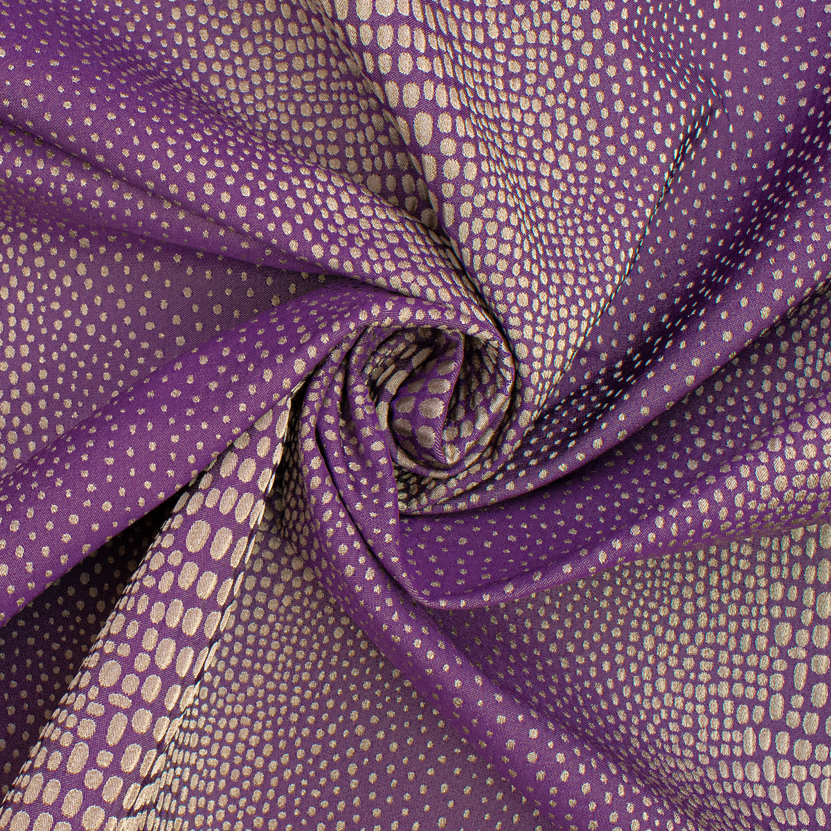 Abstract Animal Spots Suiting/Upholstery Jacquard in Purple