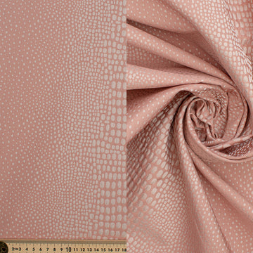 Abstract Animal Spots Suiting/Upholstery Jacquard in Light Peach