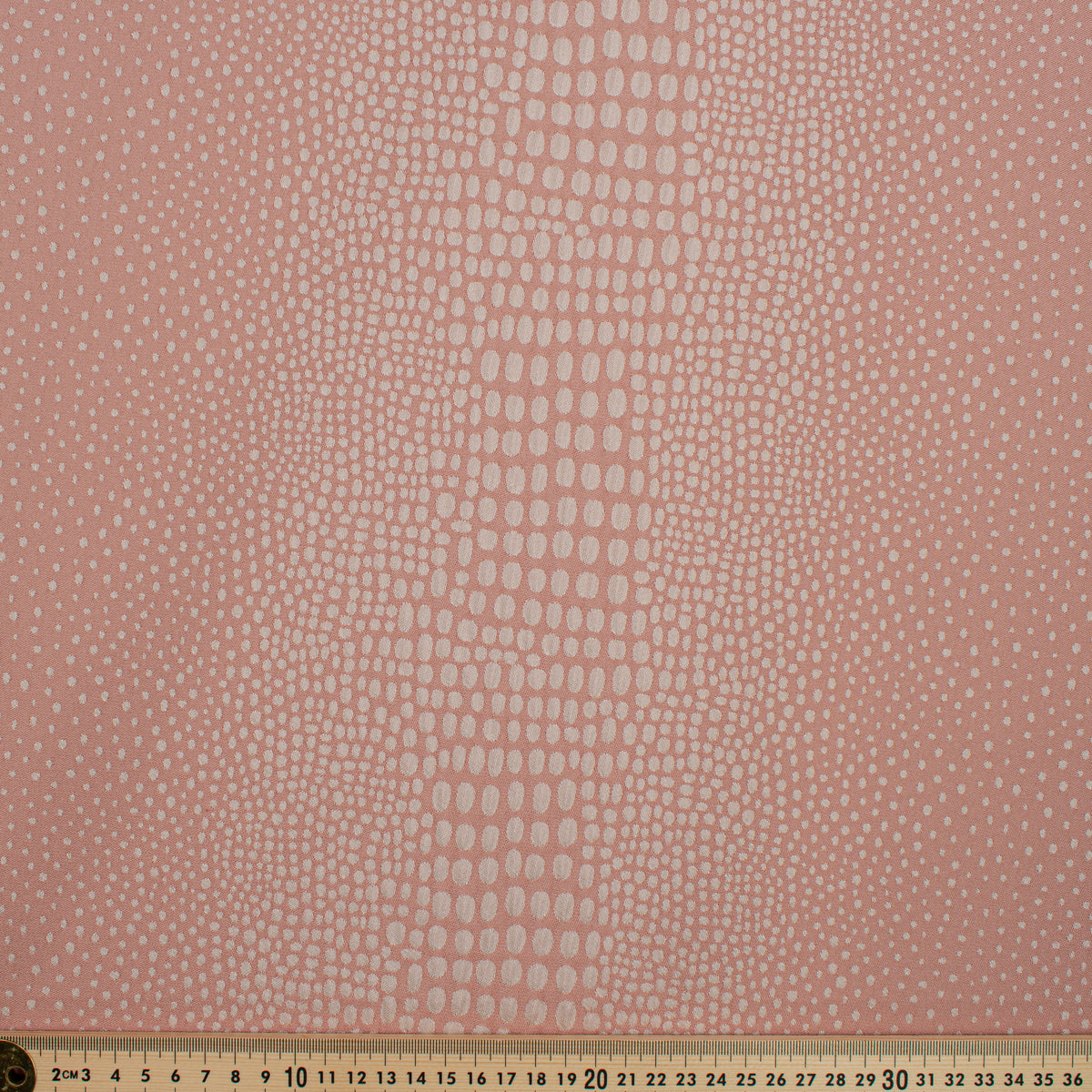 Abstract Animal Spots Suiting/Upholstery Jacquard in Light Peach