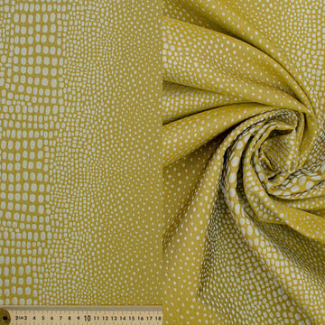 Abstract Animal Spots Suiting/Upholstery Jacquard in Chartruesse