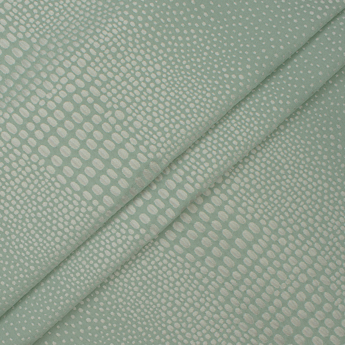 Abstract Animal Spots Suiting/Upholstery Jacquard in Aqua
