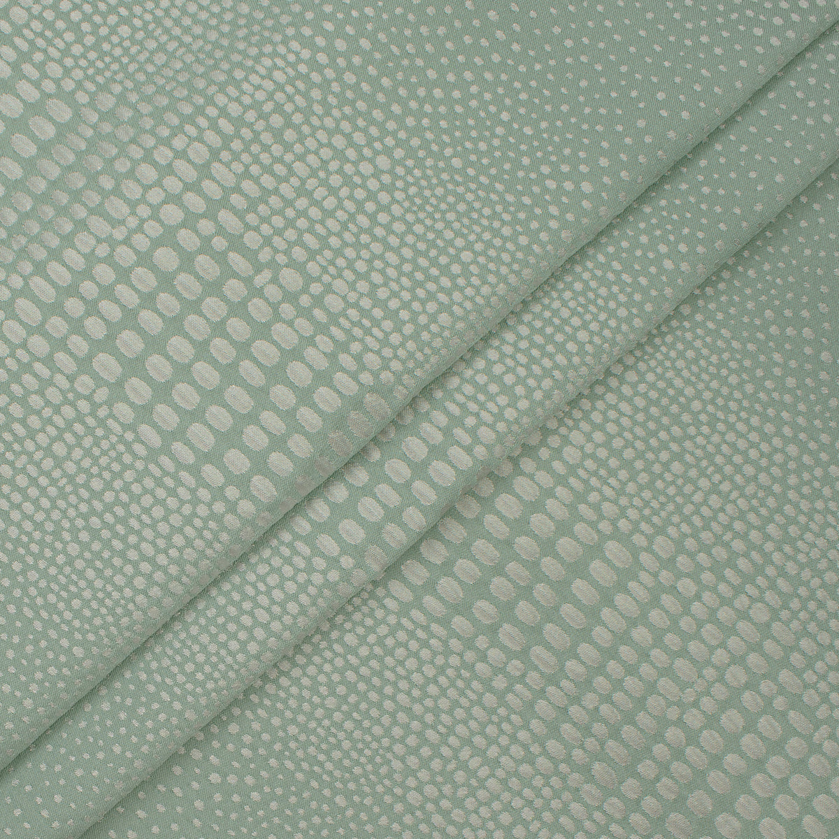 Abstract Animal Spots Suiting/Upholstery Jacquard in Aqua