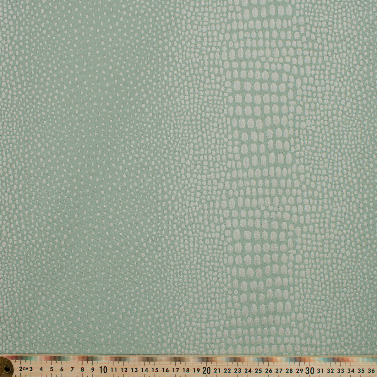 Abstract Animal Spots Suiting/Upholstery Jacquard in Aqua