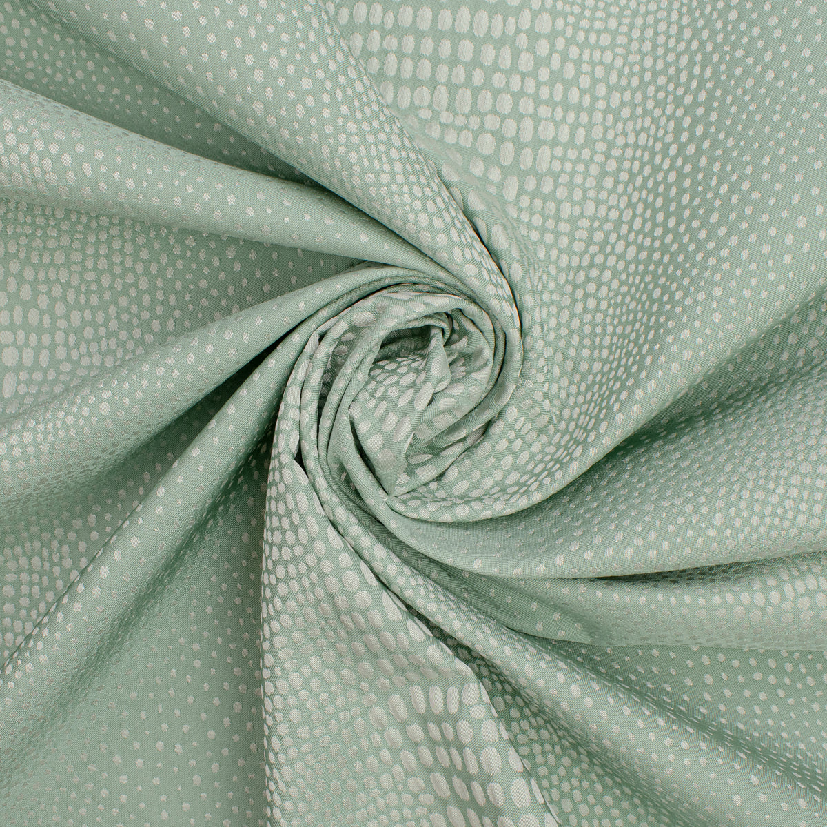 Abstract Animal Spots Suiting/Upholstery Jacquard in Aqua