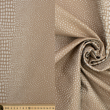 Abstract Animal Spots Suiting/Upholstery Jacquard in Taupe