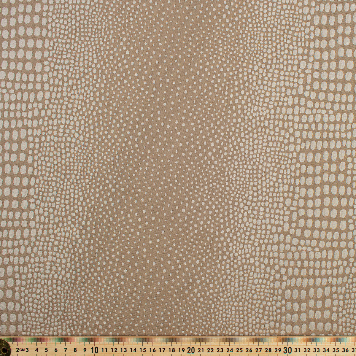 Abstract Animal Spots Suiting/Upholstery Jacquard in Taupe