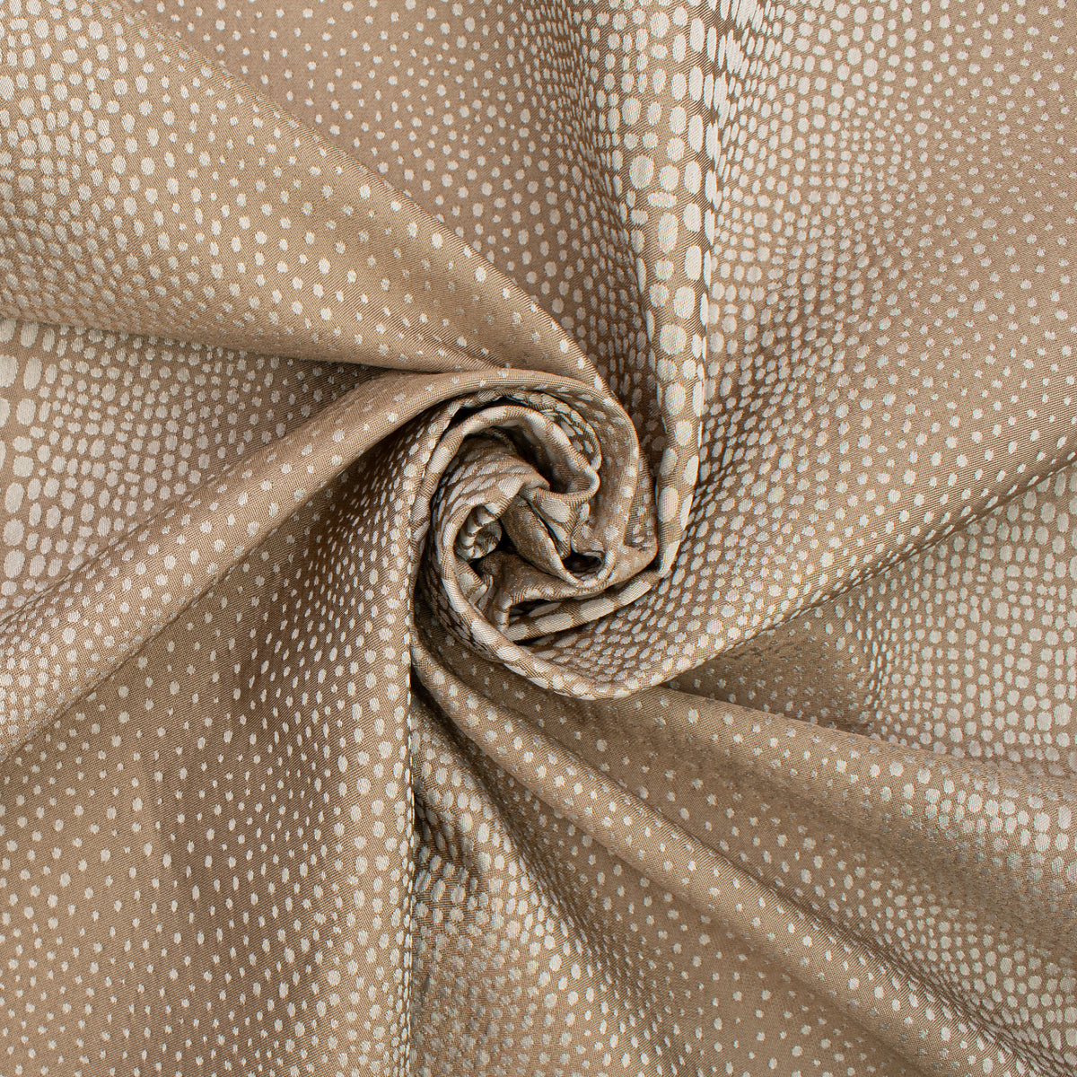 Abstract Animal Spots Suiting/Upholstery Jacquard in Taupe