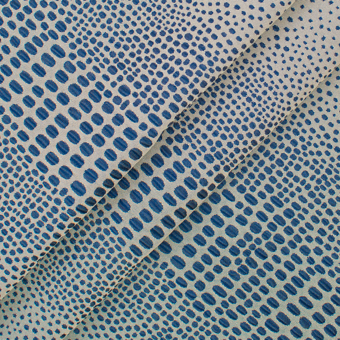 Abstract Animal Spots Suiting/Upholstery Jacquard in Blue