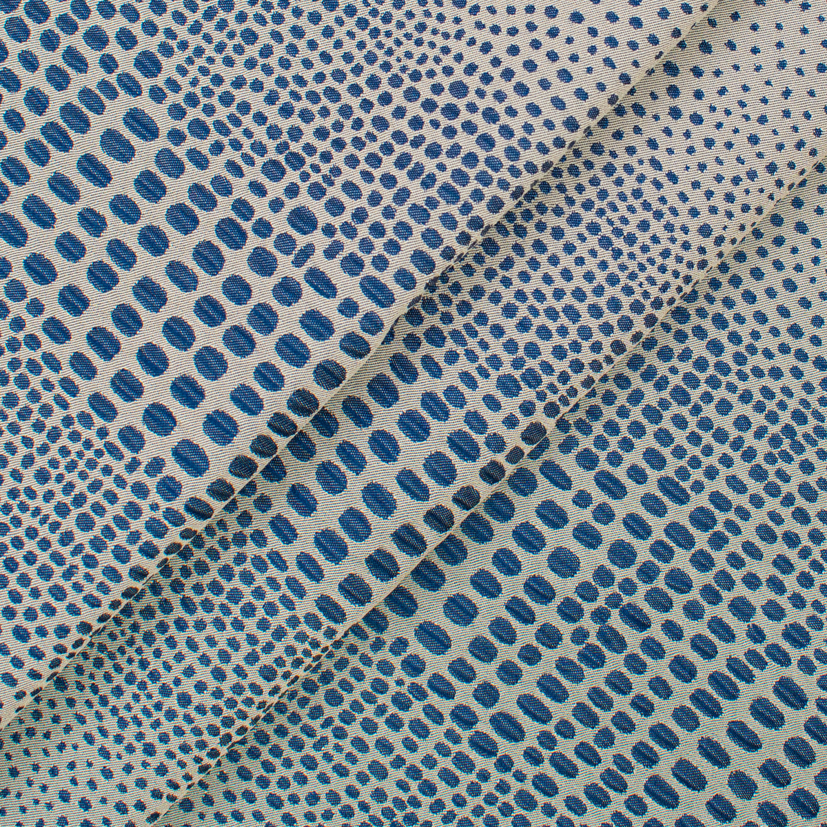 Abstract Animal Spots Suiting/Upholstery Jacquard in Blue