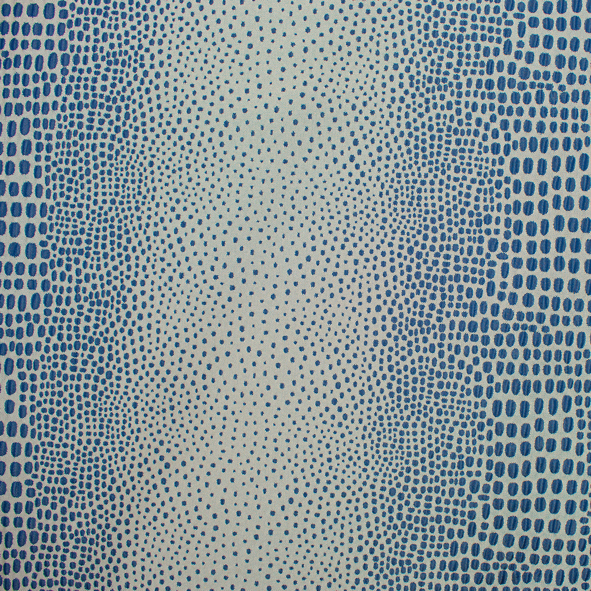 Abstract Animal Spots Suiting/Upholstery Jacquard in Blue