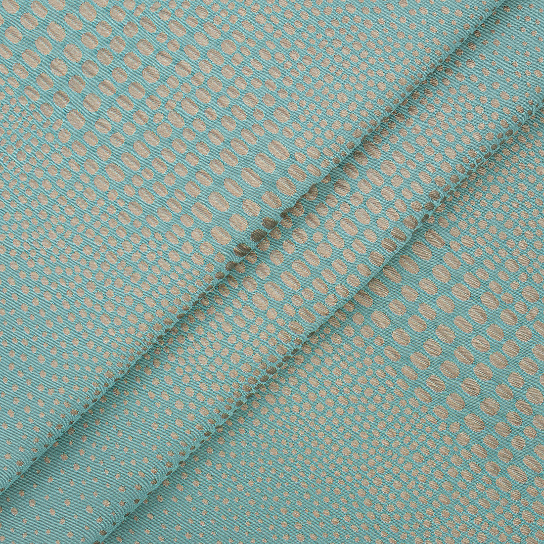 Abstract Animal Spots Suiting/Upholstery Jacquard in Turquoise