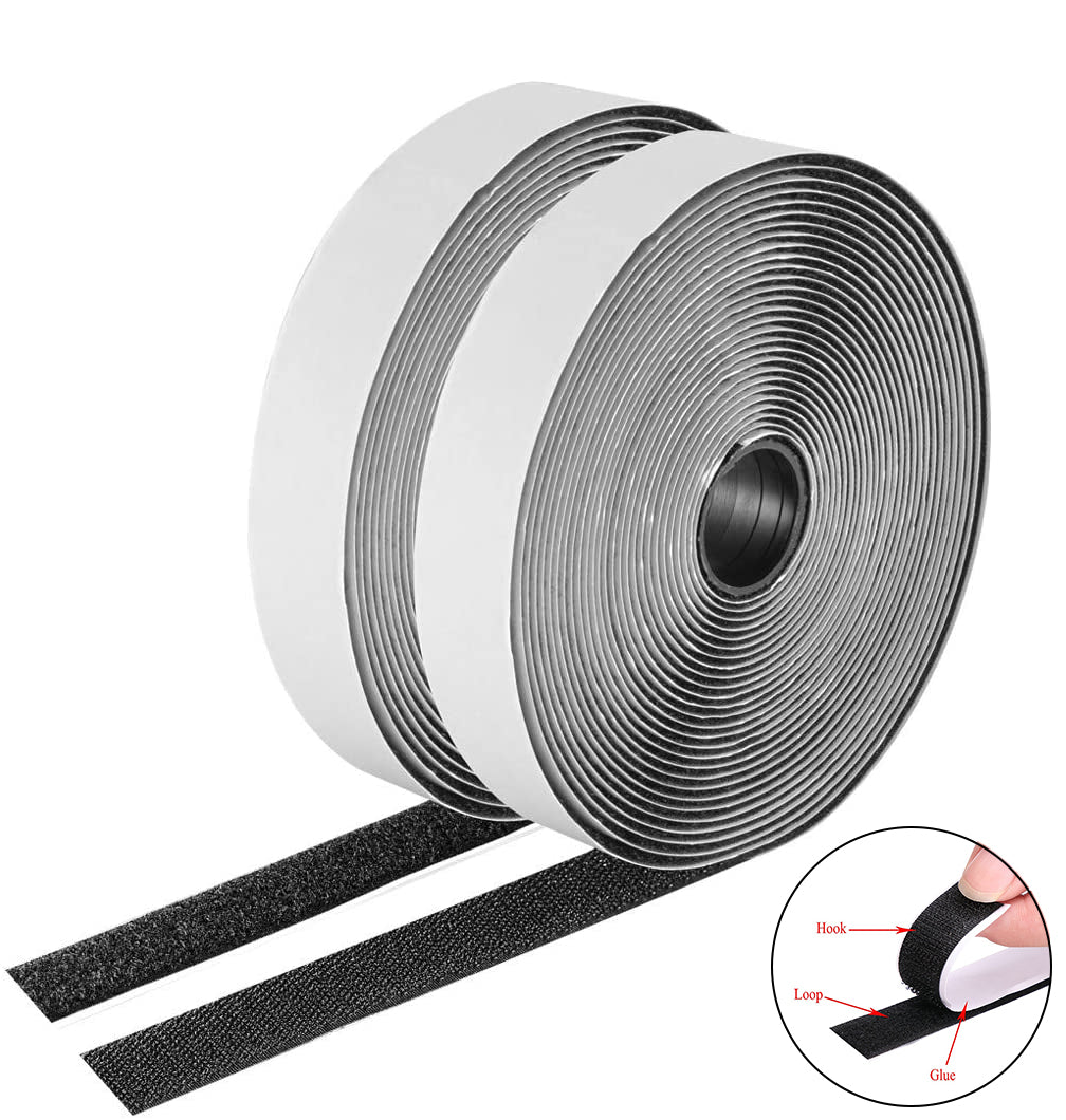 Hook & Loop Tape Self-stick Adhesive Velcro Fastener 25m Roll