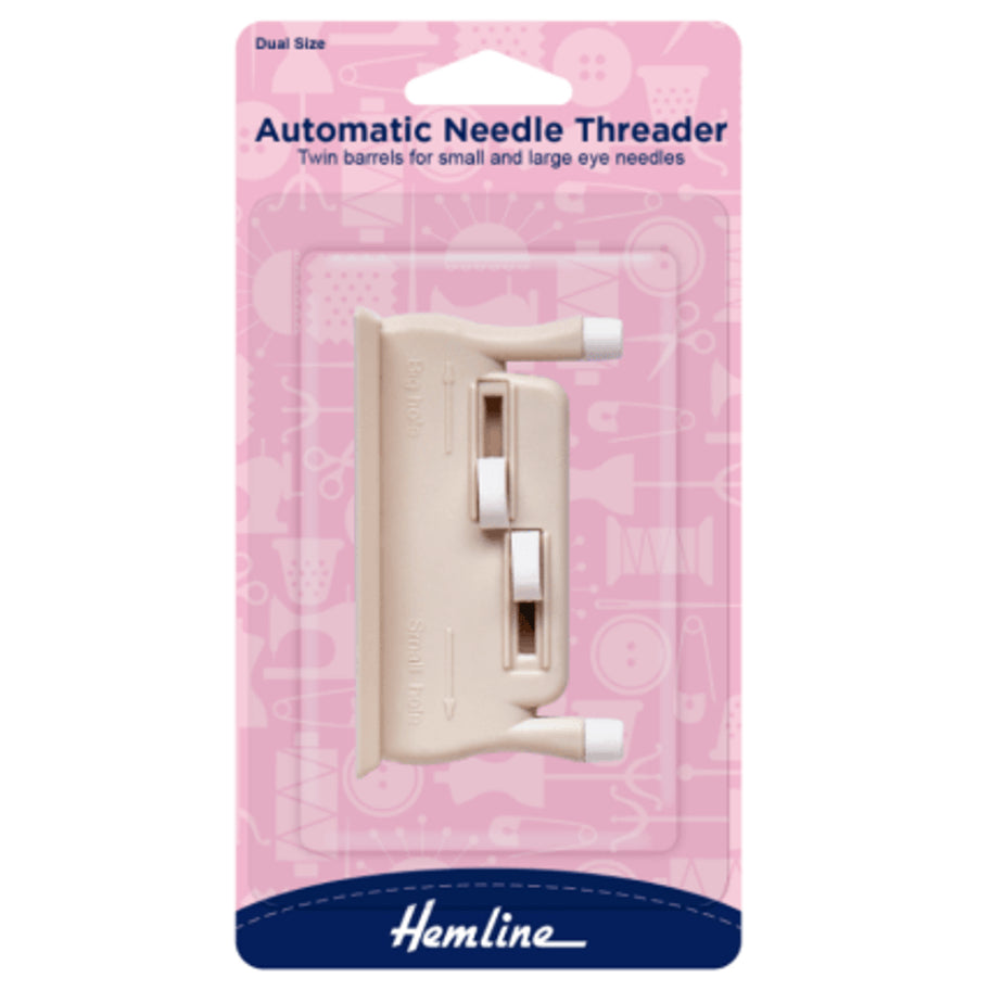 Hemline Automatic Needle Threader - Twin Barrel for Small or Large Eye