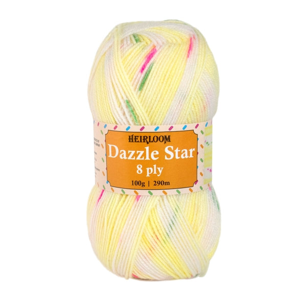 Heirloom Dazzle Star 8 Ply Knitting Yarn