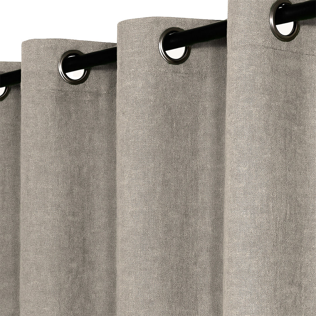 Pilbara Blockout Ring Top Ready Made Curtain - Barley | Wattle & Bourke