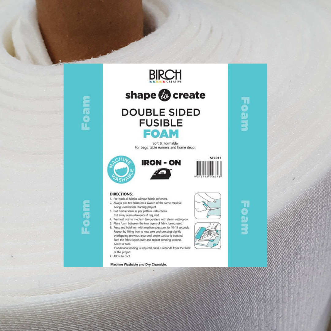 Birch Shape to Create Double Sided Fusible Foam Bag Lining