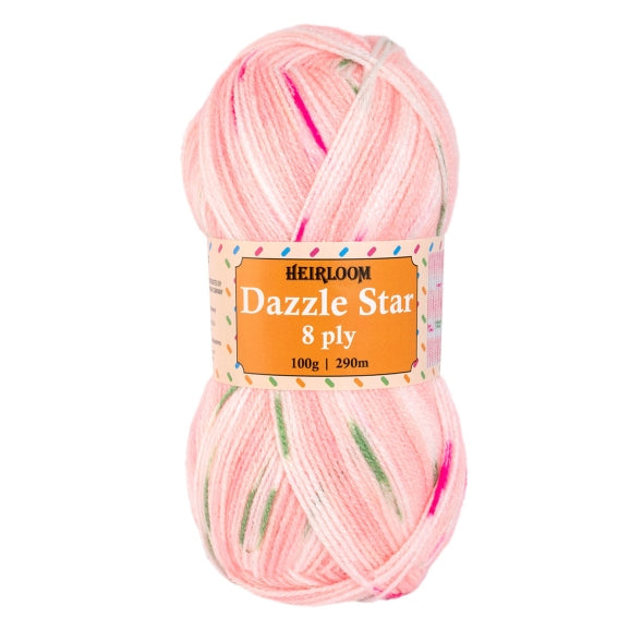 Heirloom Dazzle Star 8 Ply Knitting Yarn