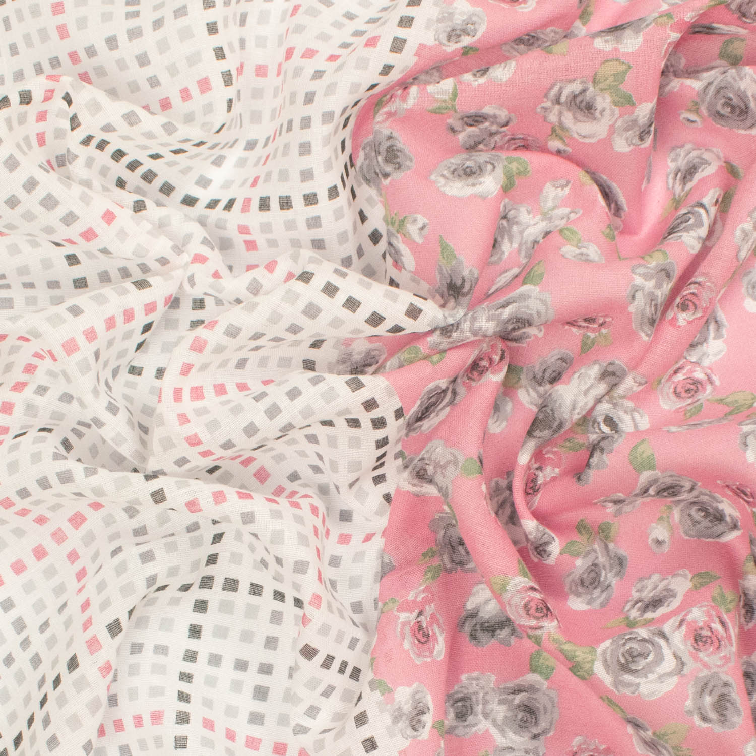 Border Printed Cotton Voile