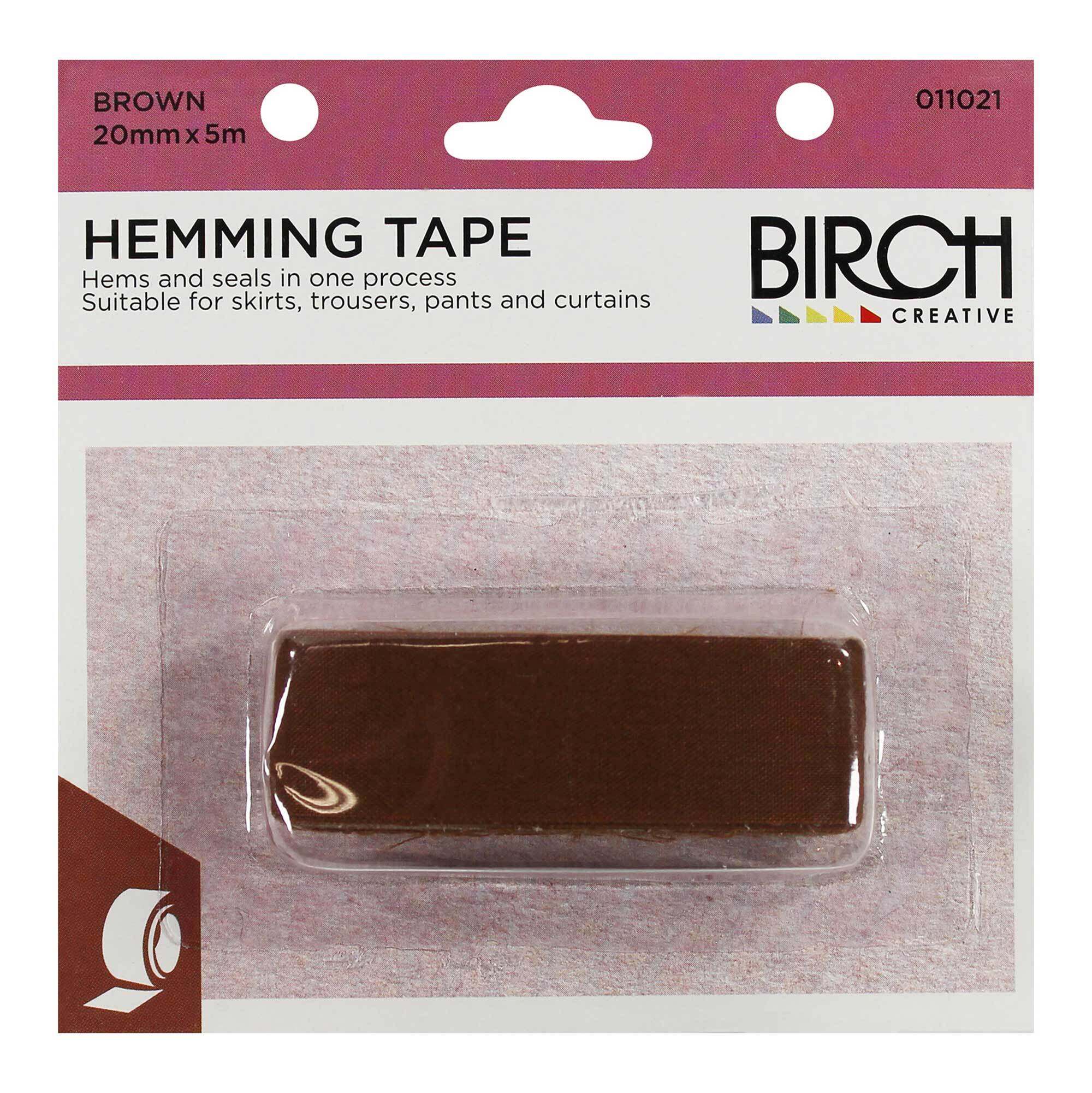 Birch Hemming Tape Brown 20mm x 5m