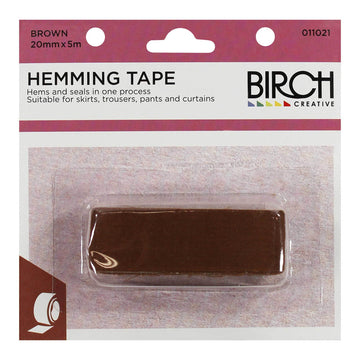 Birch Hemming Tape Brown 20mm x 5m